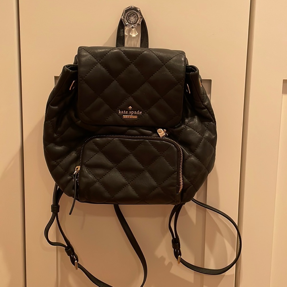 Kate spade mini black backpack! Good as new